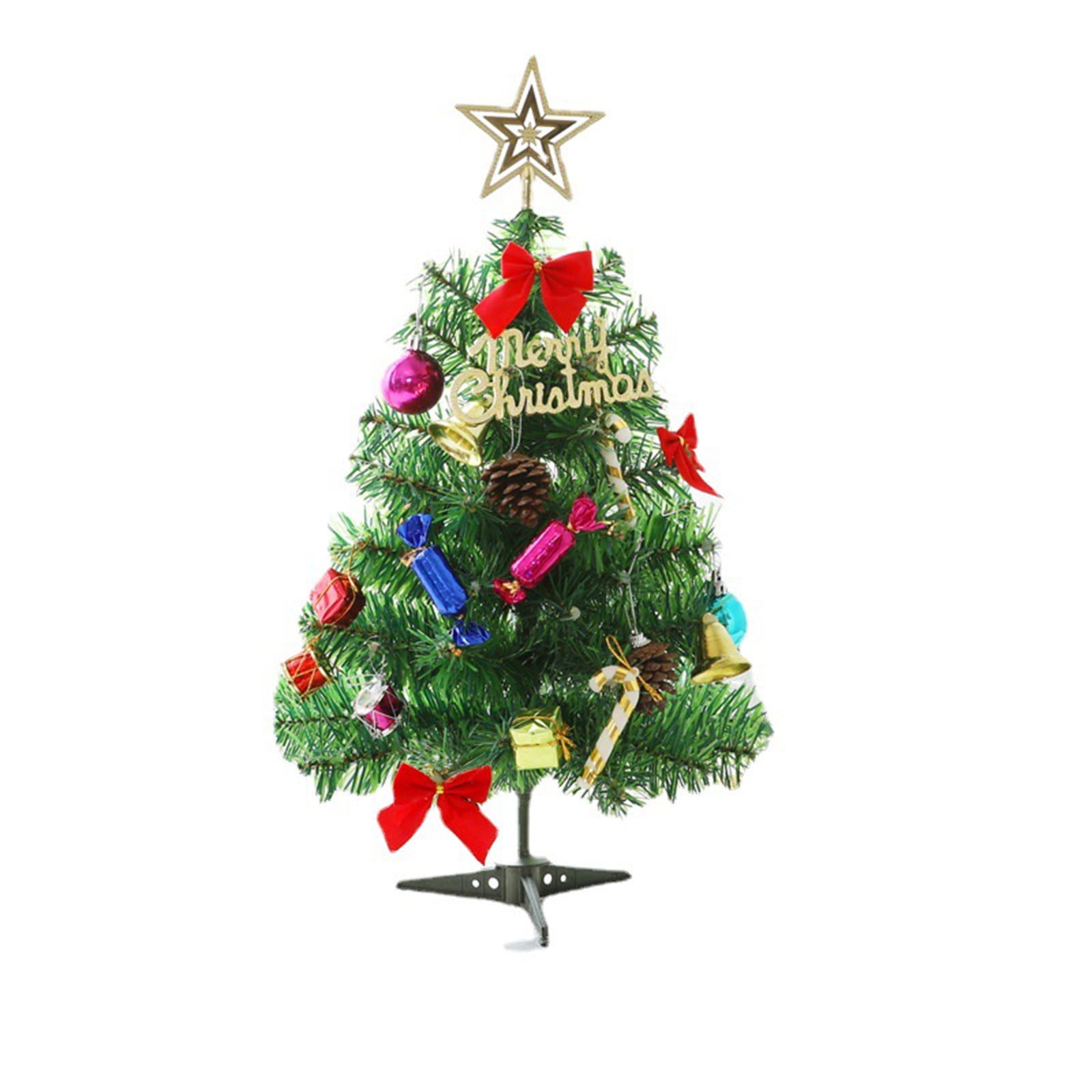 Vntub Deals Clearance Under 5 Christmas Decorations Small Christmas Tree  With 20 Led Lights, Artificial Christmas Tree With Christmas Ornaments  Berry