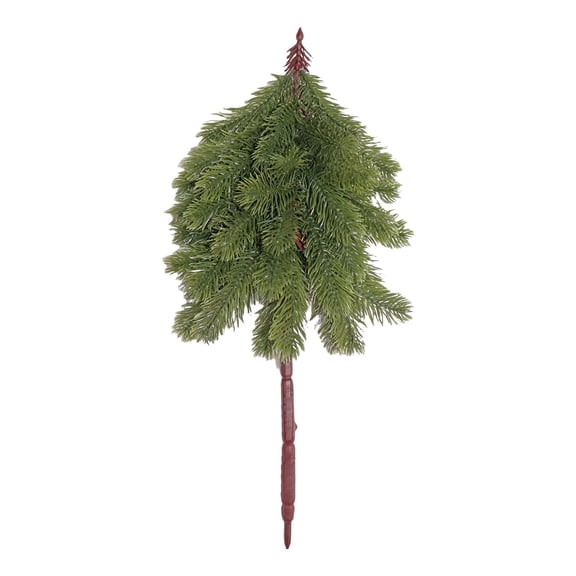 Tabletop Mini Christmas Tree, 7.87" x 15.7" Simulated Mini Christmas Tree Snow Miniature Pine Christmas Tree Perfect for Christmas Decorations, Home, Kitchen, Dining Table