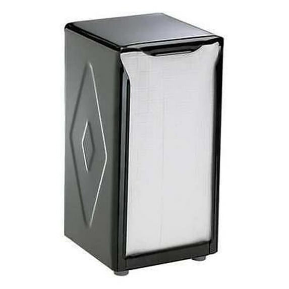 Tabletop Napkin Dispenser - Black - 7.5 x 4 x 3.75 in.