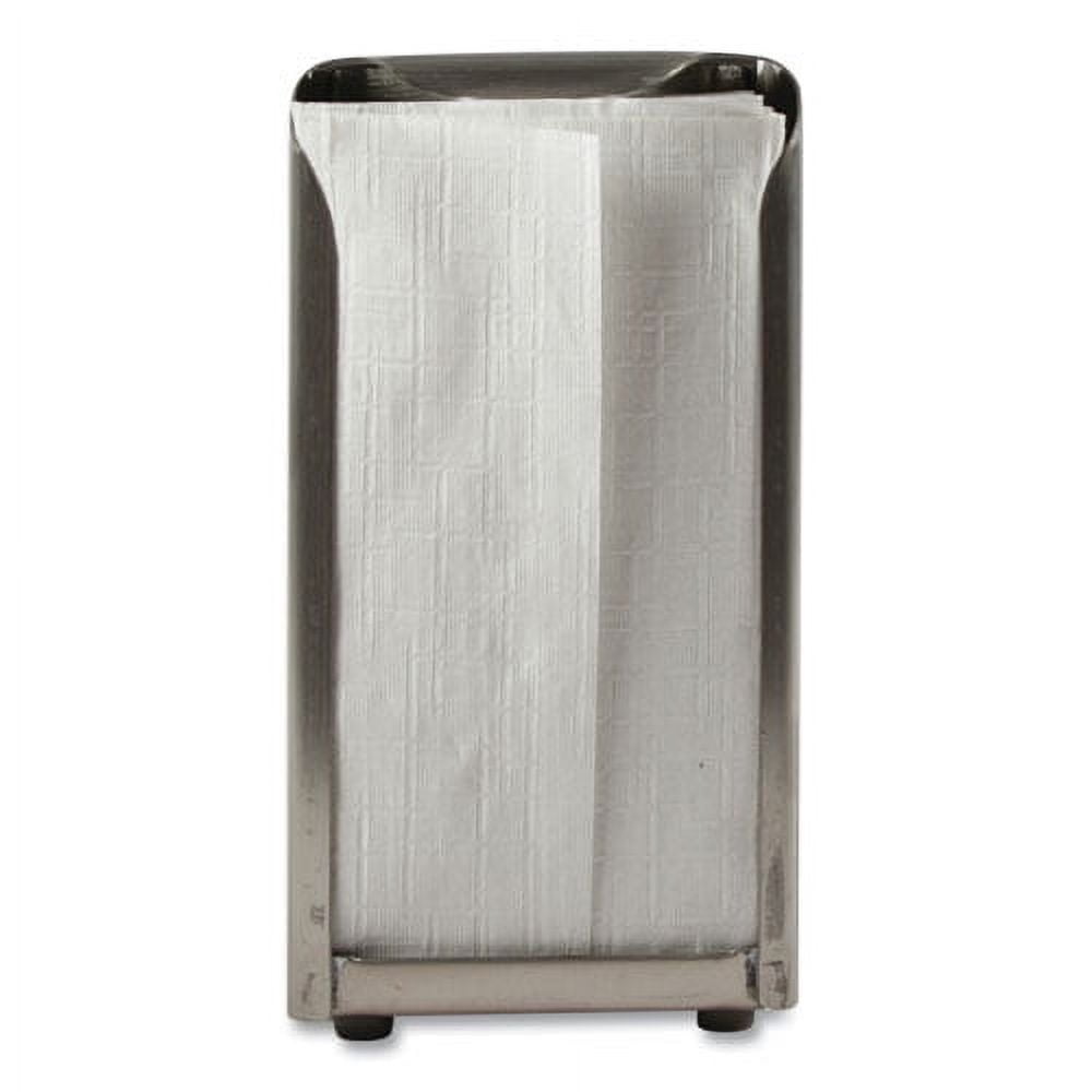 Tabletop Napkin Dispenser, Tall Fold, 3.75 x 4 x 7.5, Capacity: 150, Chrome Tabletop Napkin Dispenser, Tall Fold, 3.75 x 4 x 7.5, Capacity: 150, Chrome