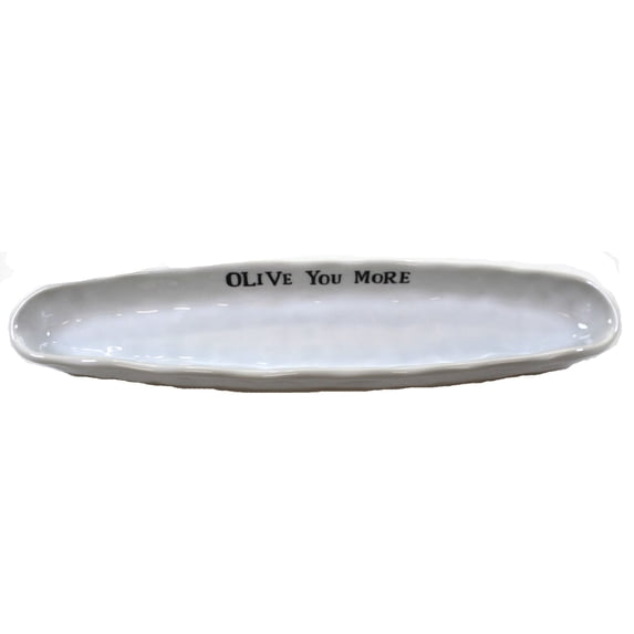 Tabletop Olive Serving Dish Ceramic Party Salty Tree 79329