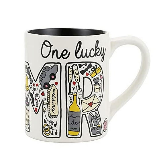 Tabletop One Lucky Mr Mug Simlpy Mud Stoneware Marriage Wedding Nd6010402