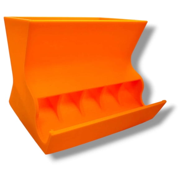Tabletop Orange Dice Try