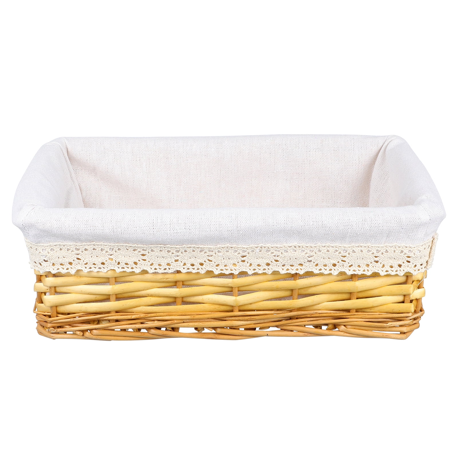 Tabletop Organizing Basket Storage Woven Basket Wicker Woven Basket ...