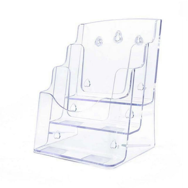 Tabletop Pamphlets Holder File Holder File Paper Display Rack Clear