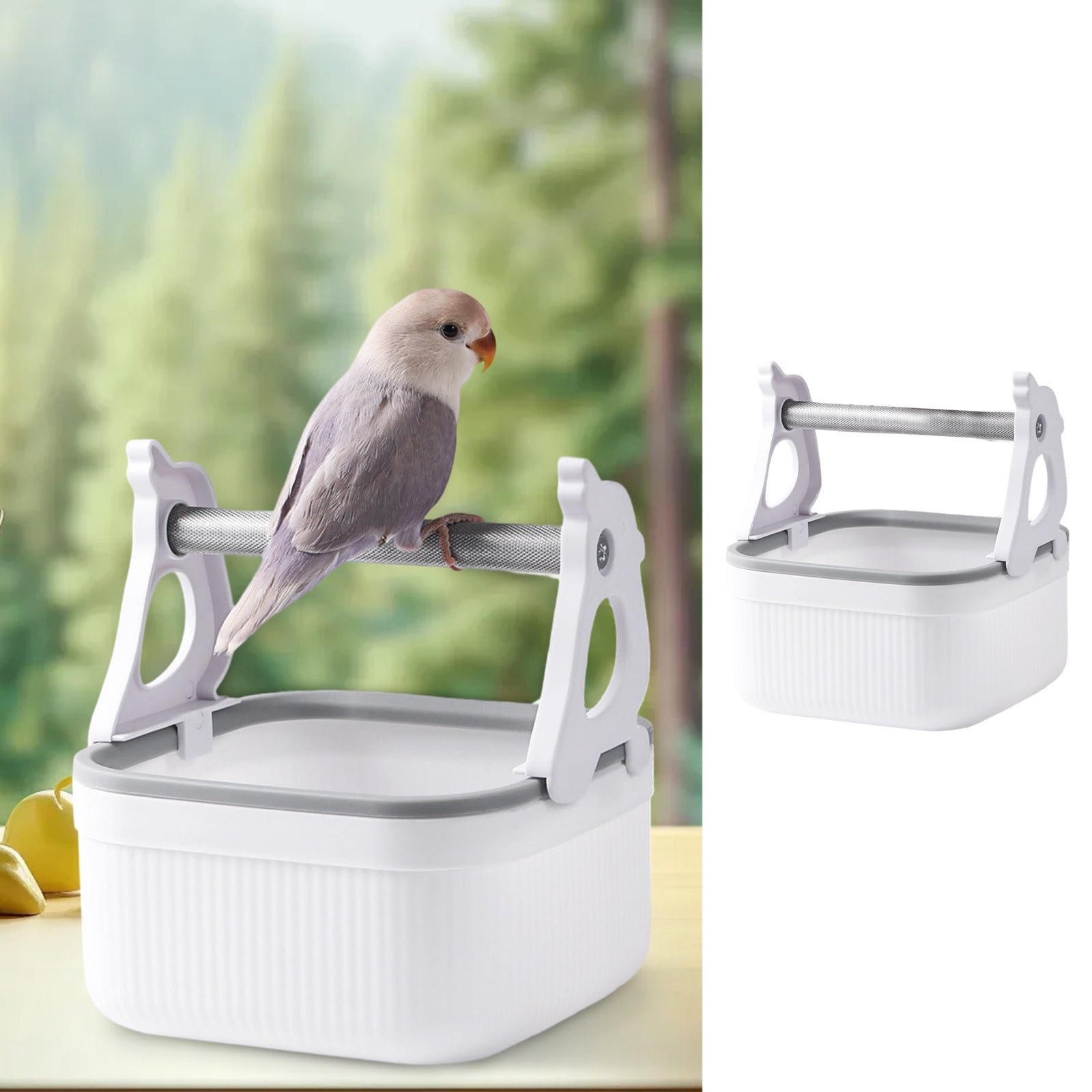 Tabletop Parrot Stand Removable Compact Exercise Bird Gym Toy for ... - Standalone Exercise Bird Activity