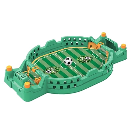 Tabletop Play Ball Soccer Toy Tabletop Soccer Game Double Battle Interactive Toy Children's Table Football Toy for Party Favots Family Game Green