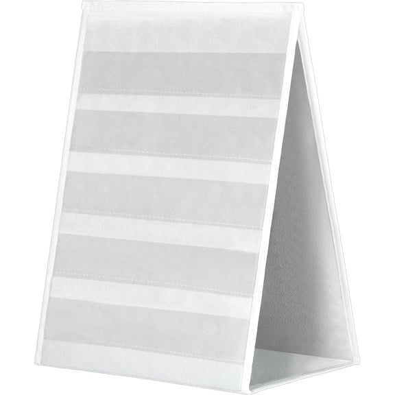 Tabletop Pocket Chart, White Double Sided and Self Standing Desktop Pocket Chart with 5 Straps, Double Sided Tabletop Stand Decor, Back to School Gift for Classroom Teachers Home, 13 x 17''