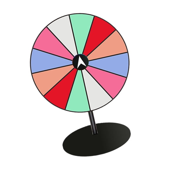 Tabletop Prize Turntable Fortune Wheel Spinnings Game Lucky Draws Roulette Wheel Erasable Reusable Fortune Wheel