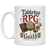 Tabletop RPG Guild Decor - Gamer Friends - 11 oz Ceramic Coffee Mug