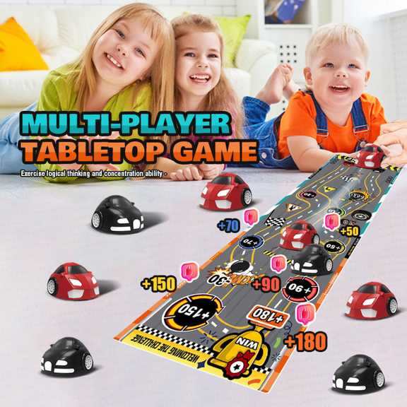 Tabletop Racing Car Game for Kids, Race Vehicle Games Board for Indoor & Outdoor, Birthday Easter Gifts for Boys Girls Ages 3+