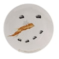 thumbnail image 1 of Tabletop Snowman Face Plate Stoneware Carrot Snowflake Coal Xm2248, 1 of 2