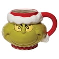 thumbnail image 1 of Department 56 Dr Seuss Santa Grinch Sculpted Stoneware Multicolor Christmas Mug 4.6in H, 1 of 3