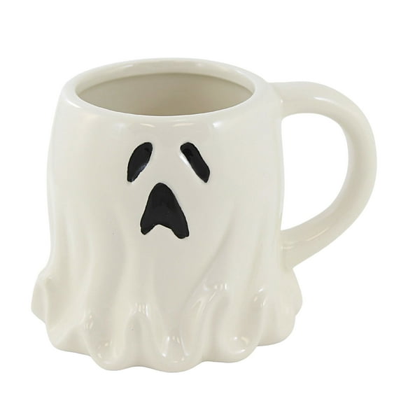 Tabletop Scaredy Cat 3-D Mug Ceramic Halloween Beverage 37234 Ghost