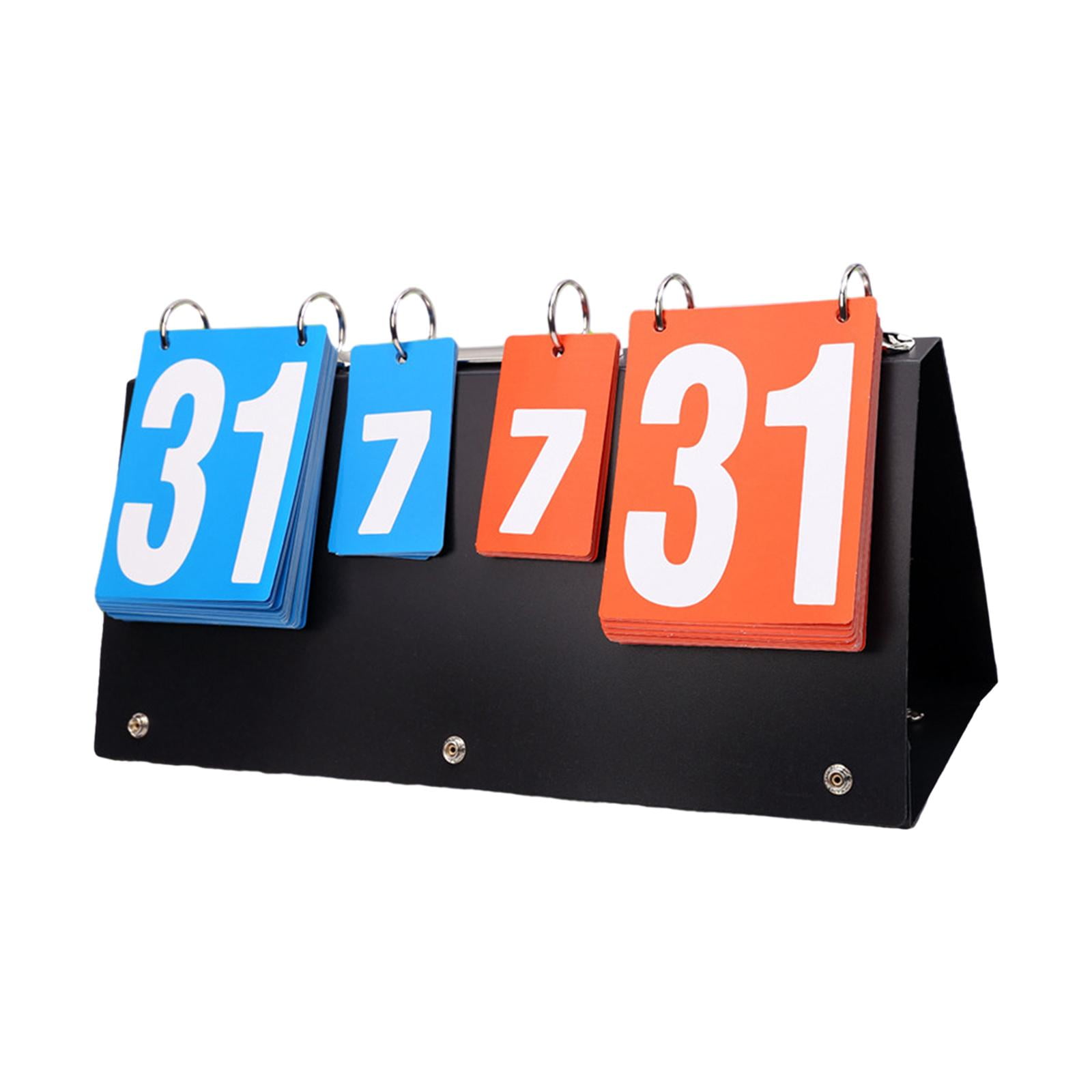 Tabletop Scoreboard Flip Score Card Portable Numbers Scoreboard Score