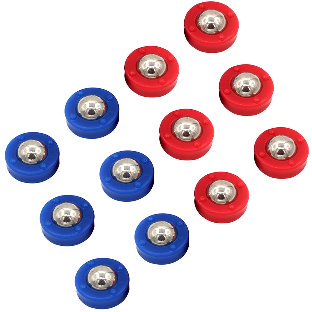 Qnmwood Mini Shuffleboard Puck Set 12pcs Replacement Rollers for