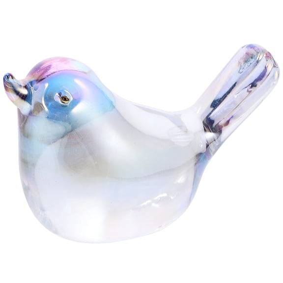 Crystal Bird Figurine Tabletop Decor Animal Sculpture Crystal Ornament Ideal Housewarming Gift