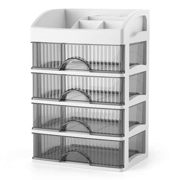 Tabletop Small Cabinet Transparent Drawer Organizer Multi-layer Stationery Storage Holder