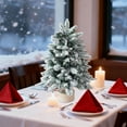 thumbnail image 1 of Tabletop Snowy Christmas Tree Decorations 17.7" & 23.6",Mini Bare Christmas Tree Scene Setup for Desk Counter Window Mantle,Festive Indoor Holiday Decor for Home Office Store Classroom-A, 1 of 6