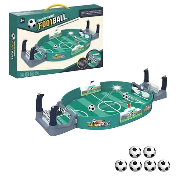 Tabletop Soccer Game for Desktop Two Player Battle, Competitive Board Game for Concentration and Fun, Portable Mini Table Football Set for Home