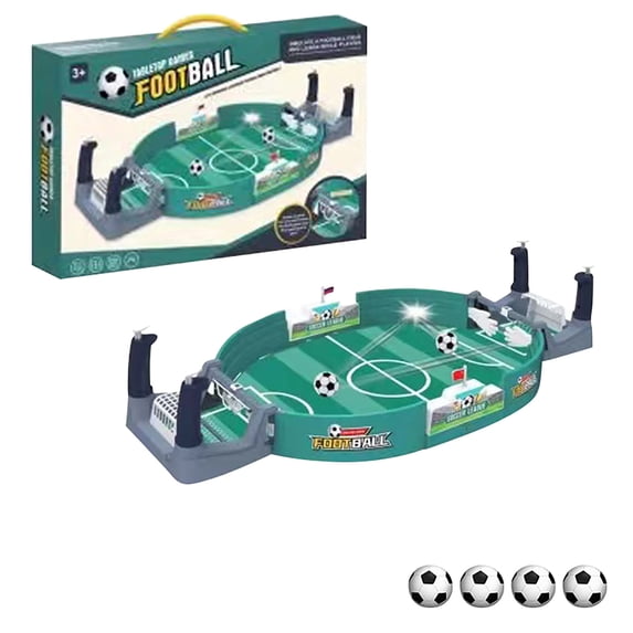 Tabletop Soccer Game for Desktop Two Player Battle, Competitive Board Game for Concentration and Fun, Portable Mini Table Football Set for Home