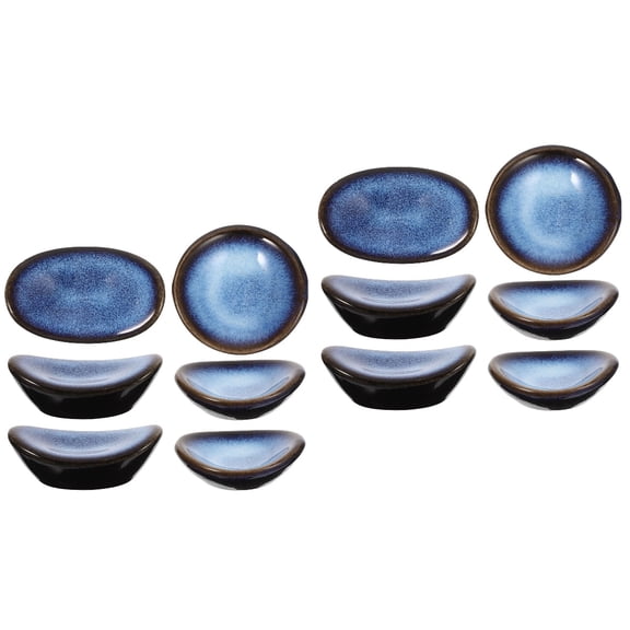 Tabletop Spoon Rest Tool Ingot Chopstick Chinese Chopsticks Desktop Decor Decorate Household Ceramics 12 Pcs