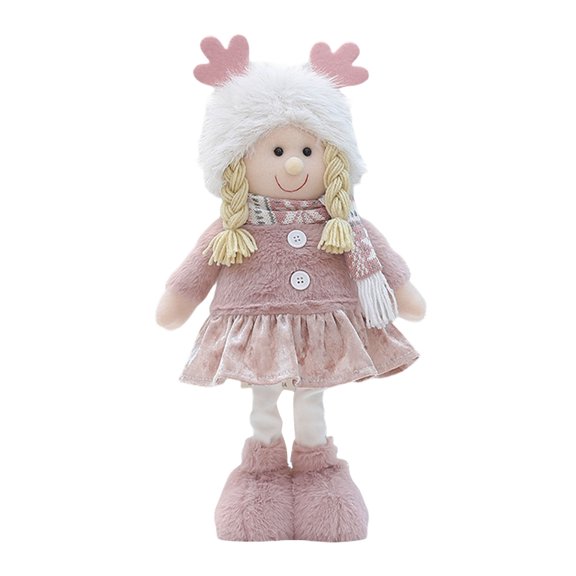 Tabletop Statue Plushie Toy Ornament Christmas Decorative Present for Boy and Girl