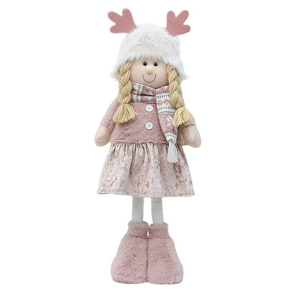Tabletop Statue Plushie Toy Ornament Christmas Decorative Present for Boy and Girl