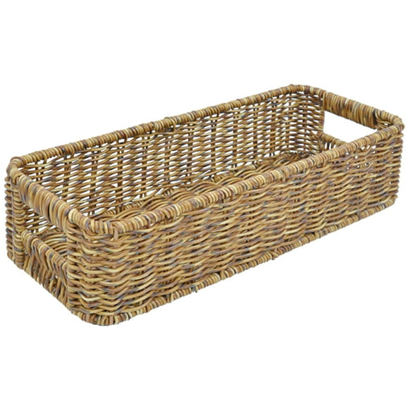 Woven Basket Multi Use Desktop Utensil Storage Basket Woven Spice Container