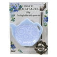 thumbnail image 1 of Tabletop Teabag Holder & Spoon Set Ceramic Mother's Day Er61860 Blue, 1 of 2