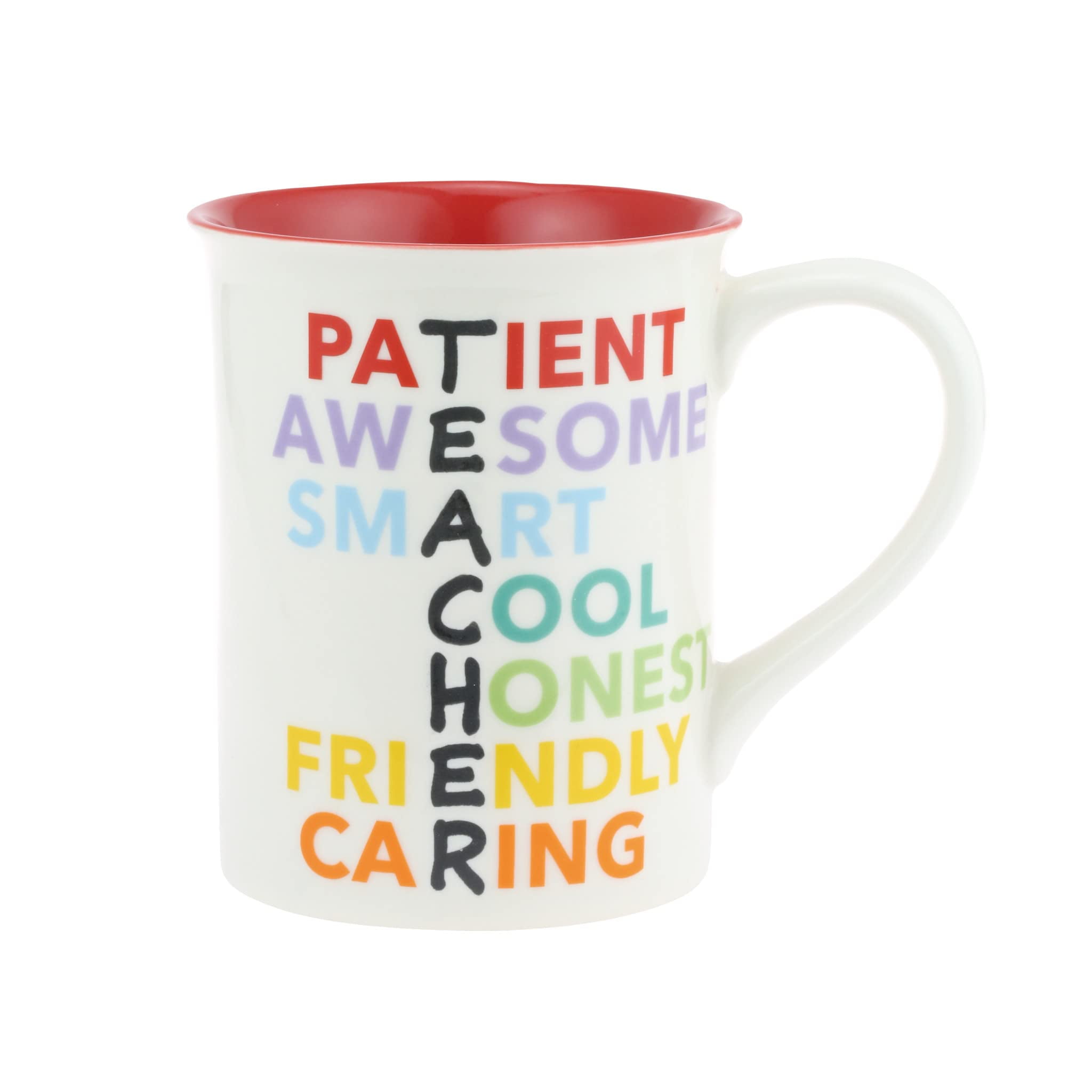 Tabletop Teacher Anagram Engraved Mug Stoneware Patient Smart Cool 6010043