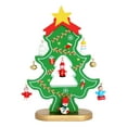 thumbnail image 1 of Tabletop Tree,Wooden Christmas Tree Decor holiday decoration,Mini Small DIY 3D Christmas Tree Ornaments,Mini Christmas Tree table Decoration Centerpiece,Wooden Christmas Tree Desktop green, 1 of 8