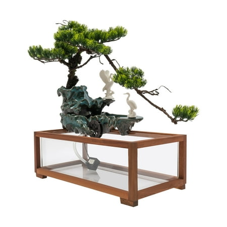 Tabletop Water Fountains Desktop Fountain Waterfall Decor W/Mist for Home Office Decor