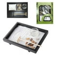 thumbnail image 1 of Tabletop Wu Xin Void Serenity Meditation Zen Garden Set Rocks And Sand Garden With Rake And Tea Light Candle Holder, 1 of 4