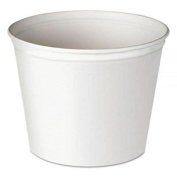 Tabletop king 10 lb. White Disposable Paper Ice Bucket - 25/Pack