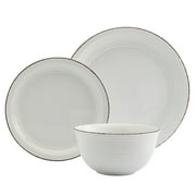 Tabletops Gallery 12 Piece White Farmhouse Dinnerware Set, Service for 4