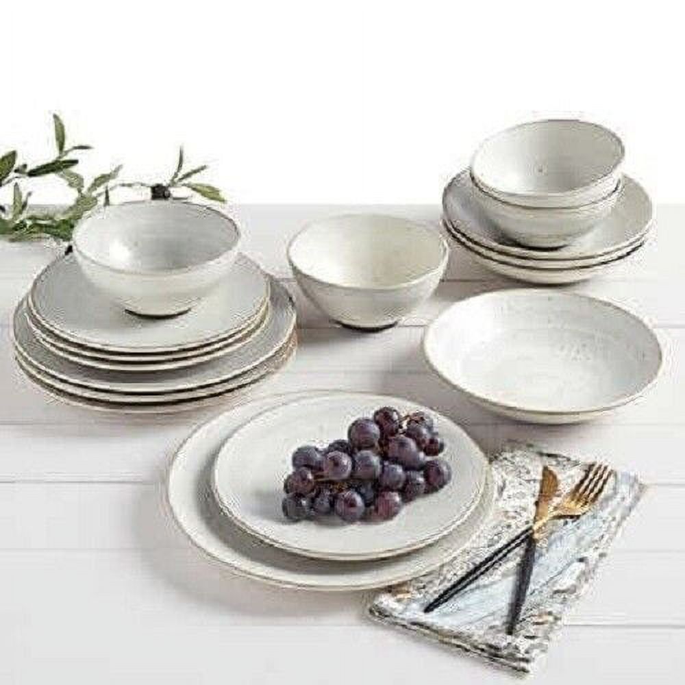 Tabletops Gallery 16 piece dinnerware set stoneware plates bowls