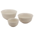 thumbnail interactive-video image 1 of Tabletops Gallery 3 Piece Medici Embossed White Bowl Set - 8", 7" & 5", 1 of 4