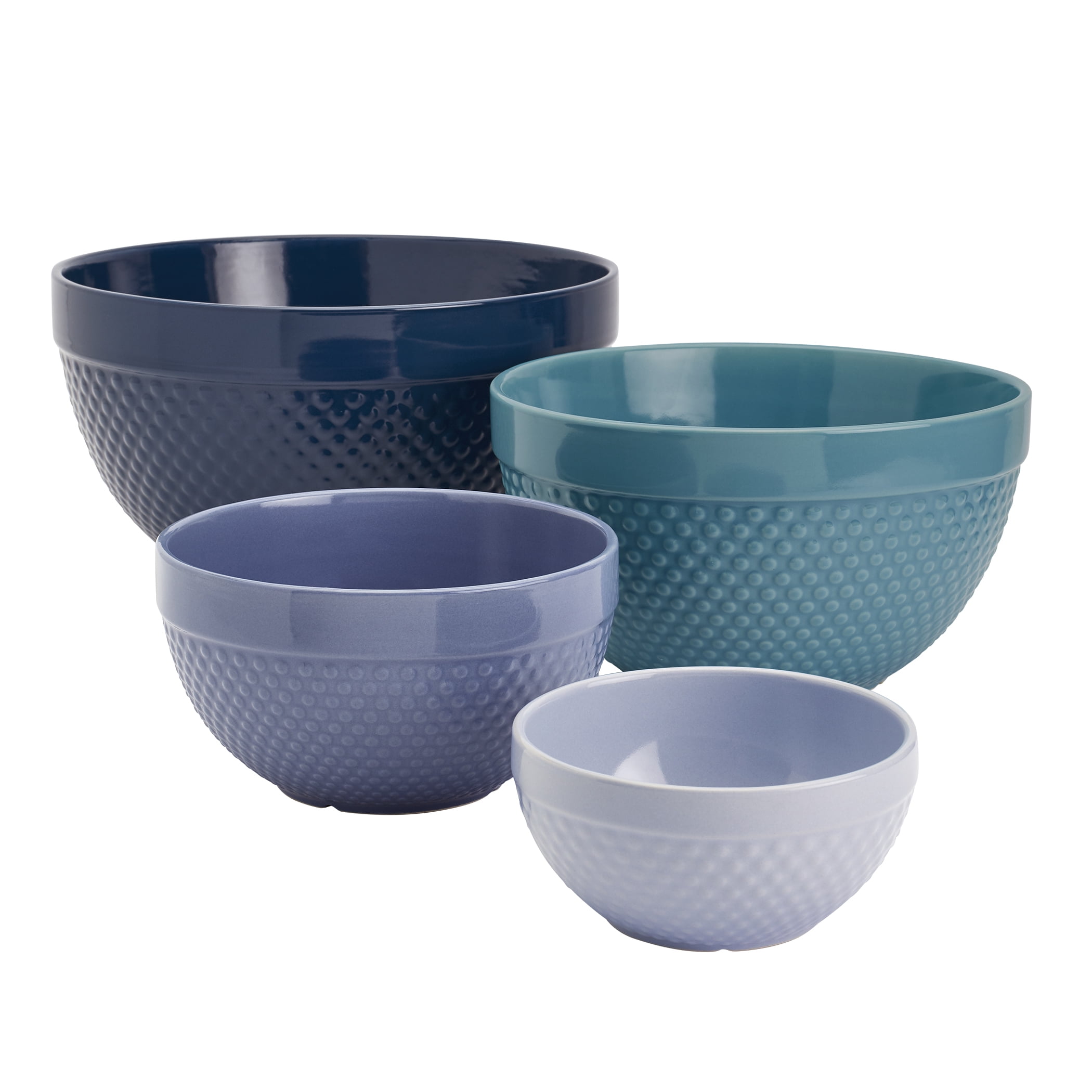 Light Blue Mixing Bowls with Lids - Set of 4