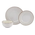thumbnail image 1 of Tabletops Gallery Monroe 12 Piece Embossed Stoneware Dinnerware Set, Cream White (Service for 4), 1 of 11