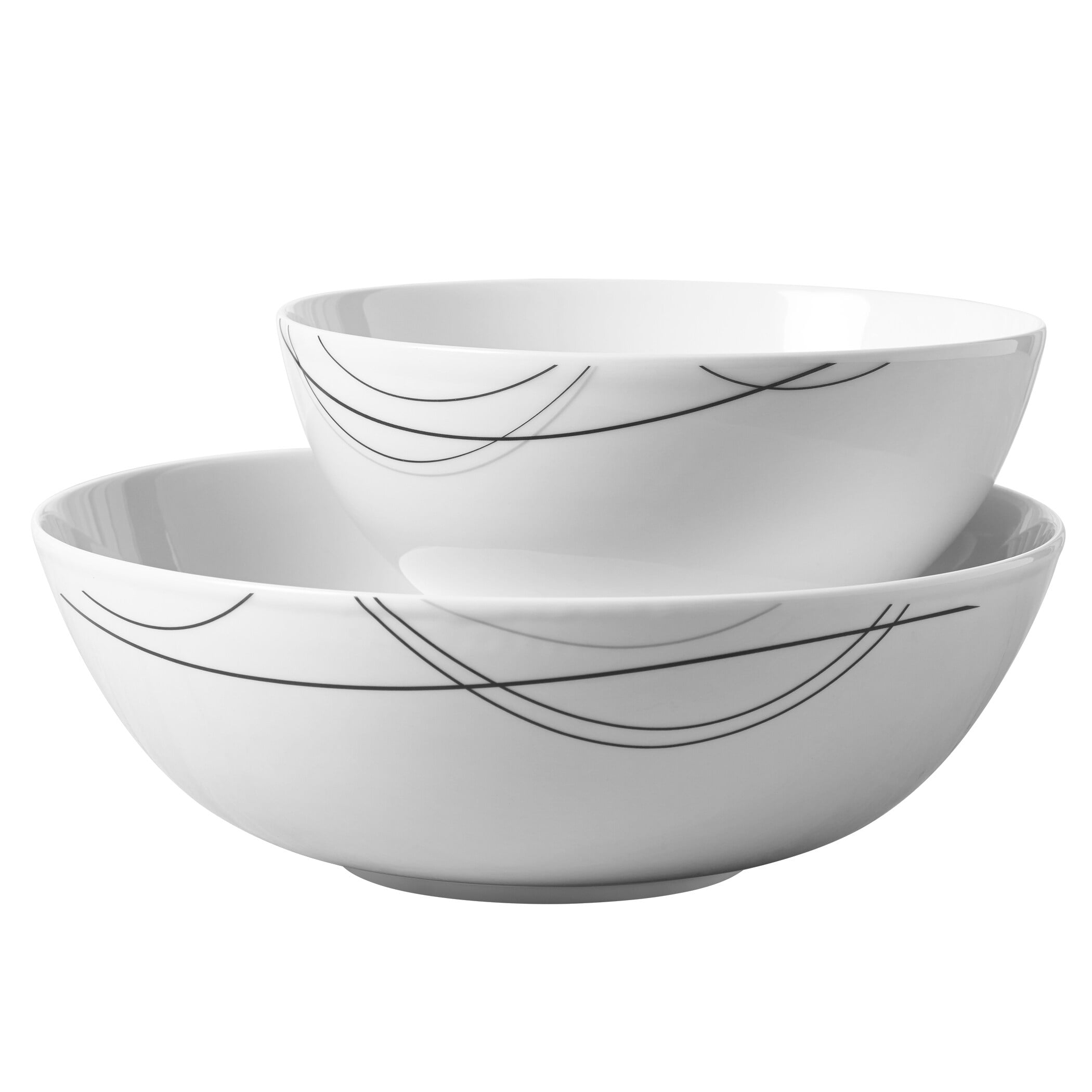 Tabletops Unlimited, Inc 2pc Round Serving Bowl Set Alec