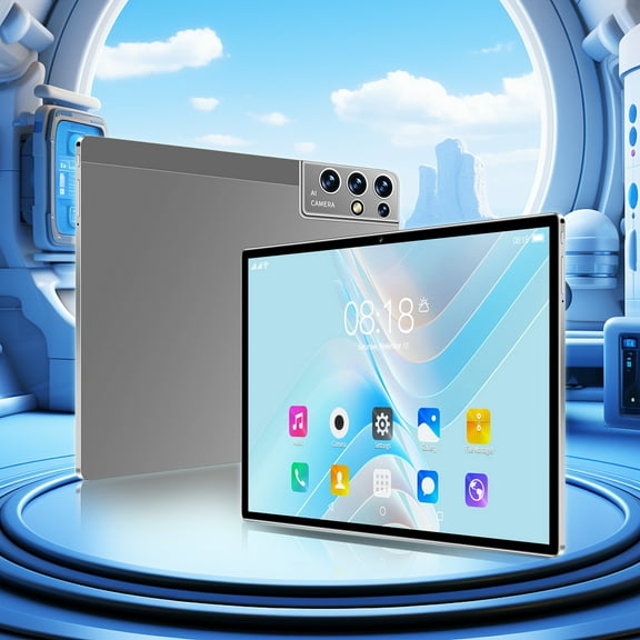 Tablets for Adults, Hwkond All-new Tablets 2+16G Ultra-thin HD Display 2.4G/5G WiFi 256G Of Memory Android Tablet Learning Game Video Office Tablet Supports SIM Communication,Gray