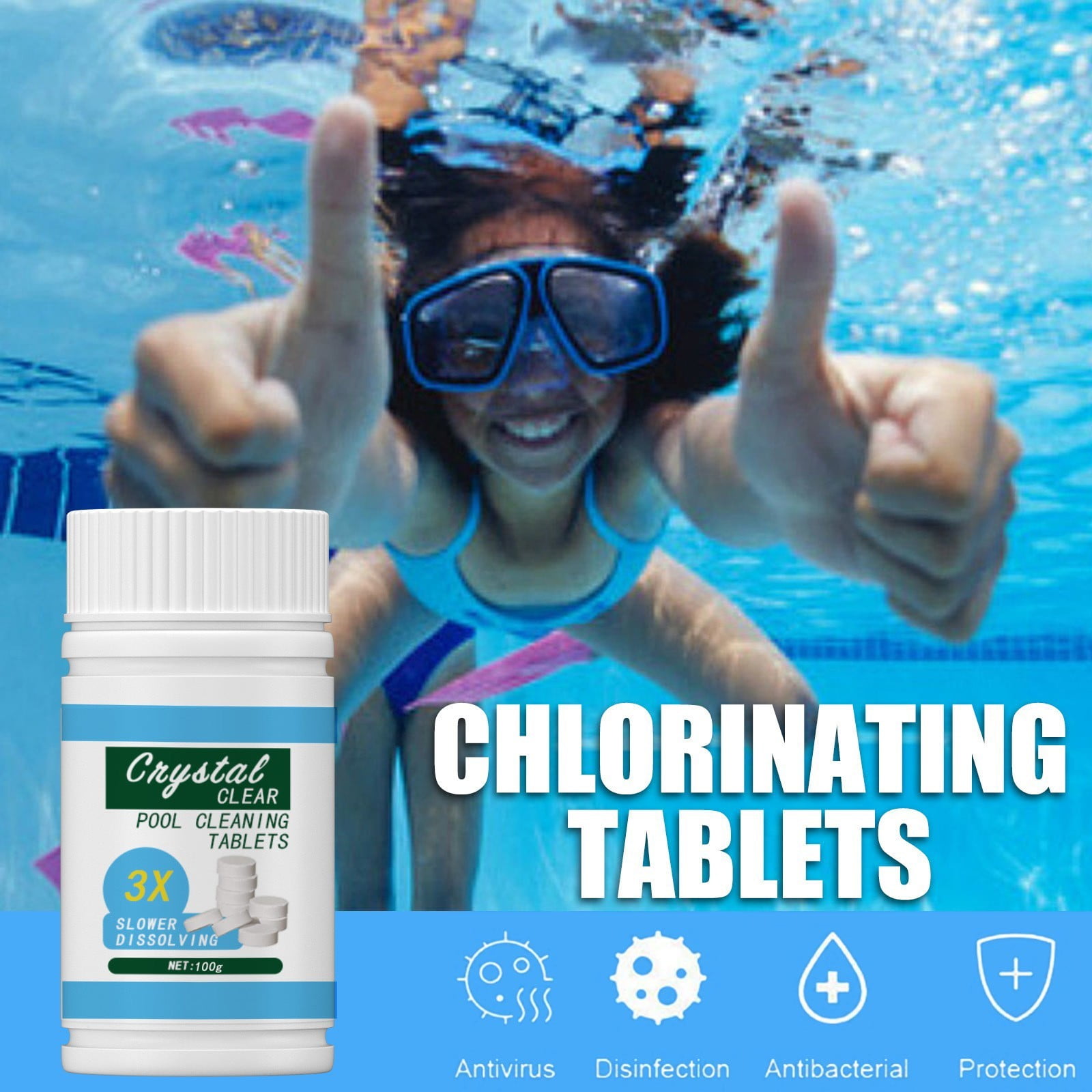 Tablets For Small Pool, Effervescent Tablet For Spa Hot Tub, Tabs For