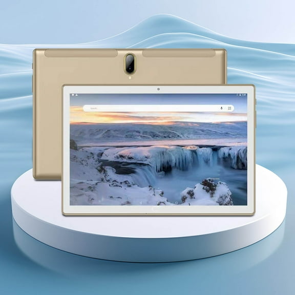 Tablets on Sale Clearance, Hwkond 10.1 Inch Tablet Android Quad-core 2+32G Front And Rear Double Camera Support Double Card Learning Game Business Foreign Trade Tablet,Gold