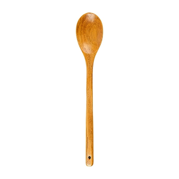 Tableware 2 Wooden Spoon for Cooking and Stirring | 165-Inch Long Handled Kitchen Utensil for Gentle Nonstick Mixing