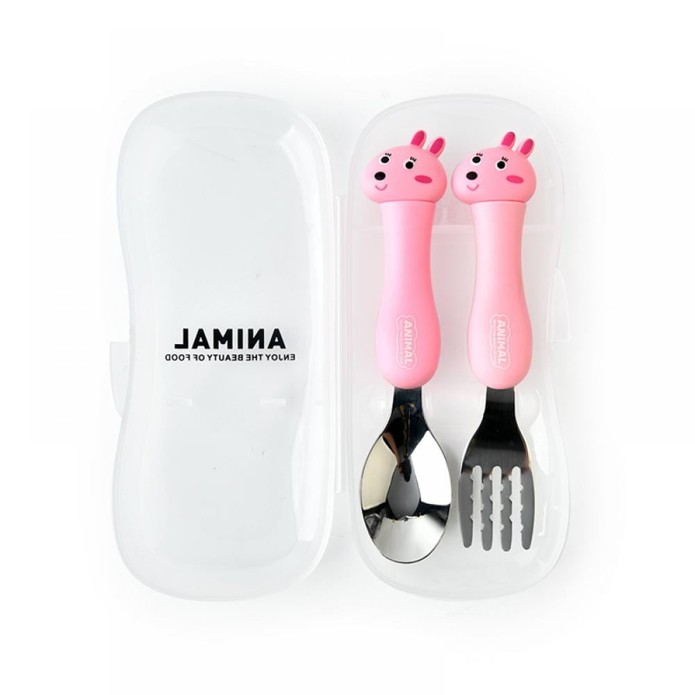 Tableware Cartoon Kids Spoon and Fork Set Dessert Spoon for Children ...
