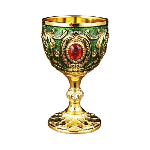 Tableware Clearance! Tiuneo, Vintage Medieval Goblet Drinking Glass Party Supplies Handmade Novelty Engraving Metal Wine Cup Desktop Decoration