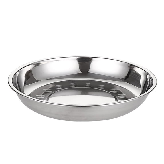 Tableware 2 Non Stainless Steel Plates Set for Everyday Dining Lightweight Flat Deep Shallow Plates for Kitchen Home Serving