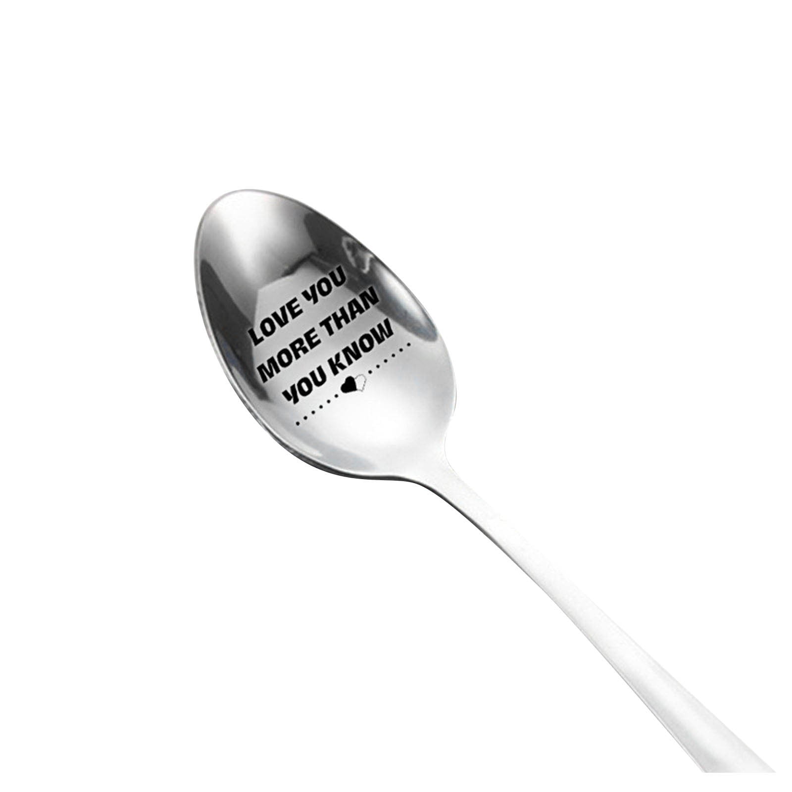 Tableware Engraved Spoon Best Present For Husband Madam Family And