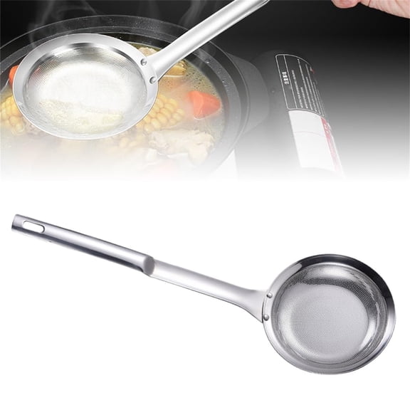 Tableware Fine Mesh Stainless Steel Colander 304 Strainer with Handle Extra Fine Mesh Kitchen Gadget for Rinsing Fruits Vegetables and Pasta,10.23×3.14×7.36 inch,Silver1